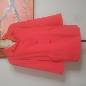Vintage 1970s Samuel Martin Seattle Rainwear Red Rain Jacket Size 14